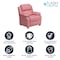 Flash Furniture Kids Recliner, 26" to 39" x 28", Upholstery Color: Pink BT-7985-KID-PINK-GG - alternate 9